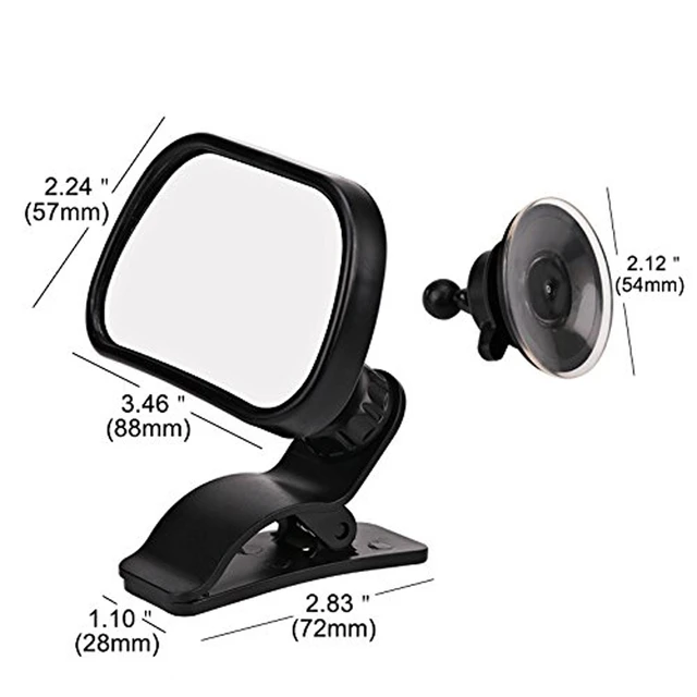 2 in 1 Mini Safety Car Back Seat Baby Mirror Adjustable Baby Rear