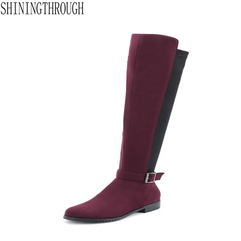 

2019 new women fashion erogenous snow boots square 2.5cm low heel women shoes to keep warm in winter casual party shoes