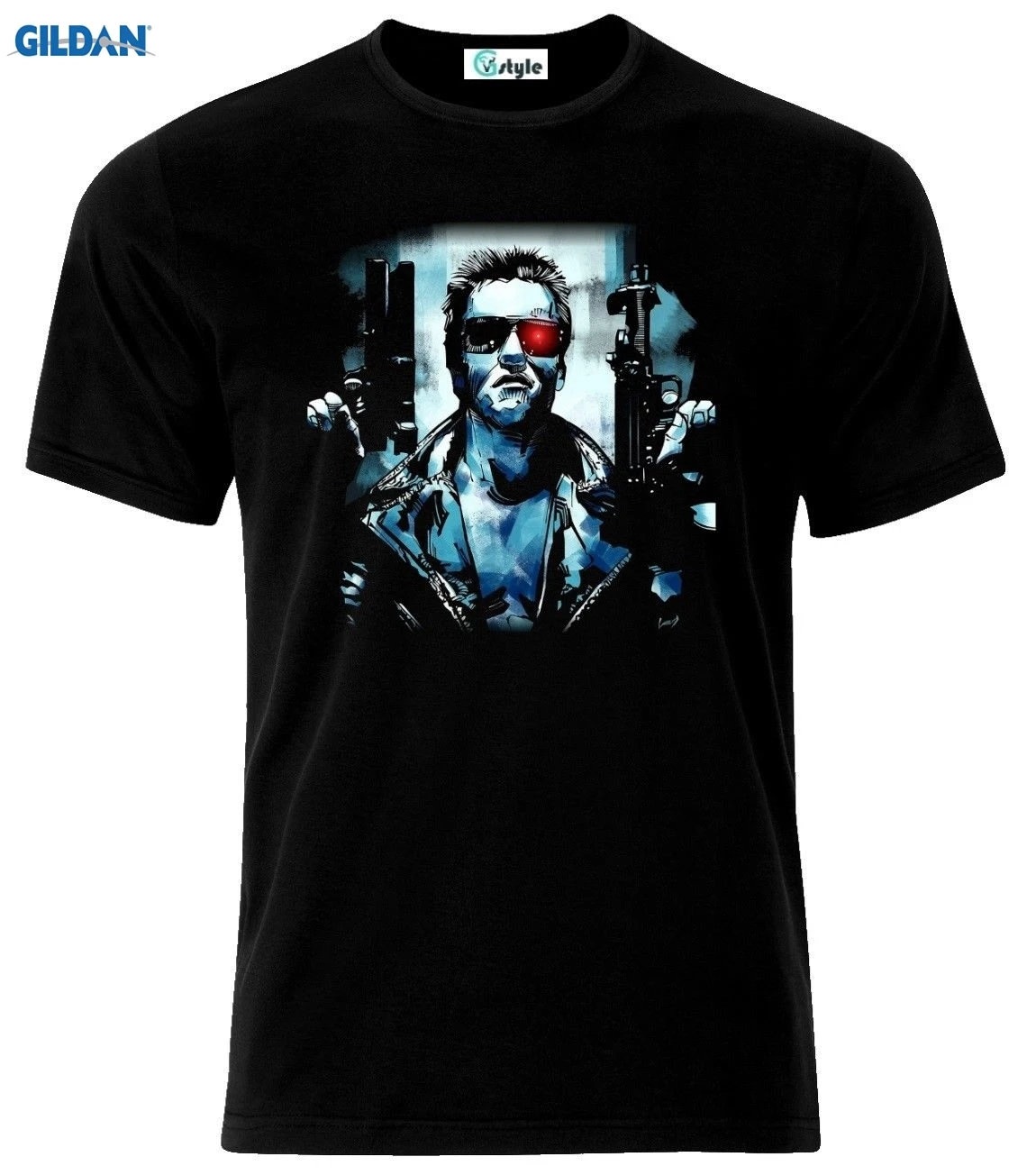 

GILDAN Arnold Schwarzenegger Commando Predator Terminator T-Shirt All Sizes Hip Hop Clothing Cotton Short Sleeve T Shirt Top Tee