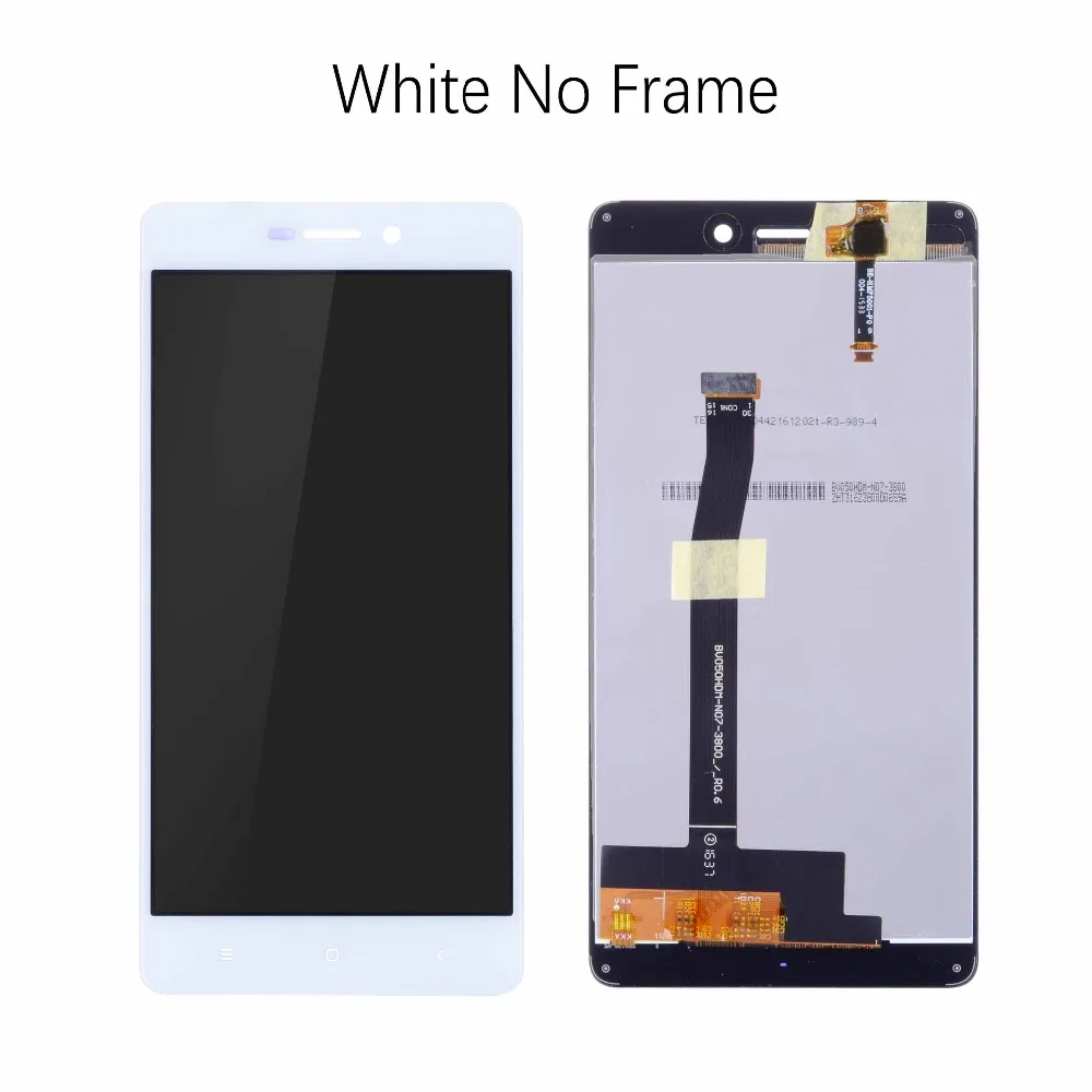 Дисплей для XIAOMI Redmi 3S / Redmi 3S Prime LCD в сборе с тачскрином на рамке 5.0'' черный белый золото