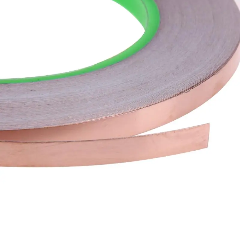 33 Meters 0.6 cm Waterproof Double Conductive Adhesive Heat Insulation Tape EMI Shielding Copper Foil Tape High Temperature Tape