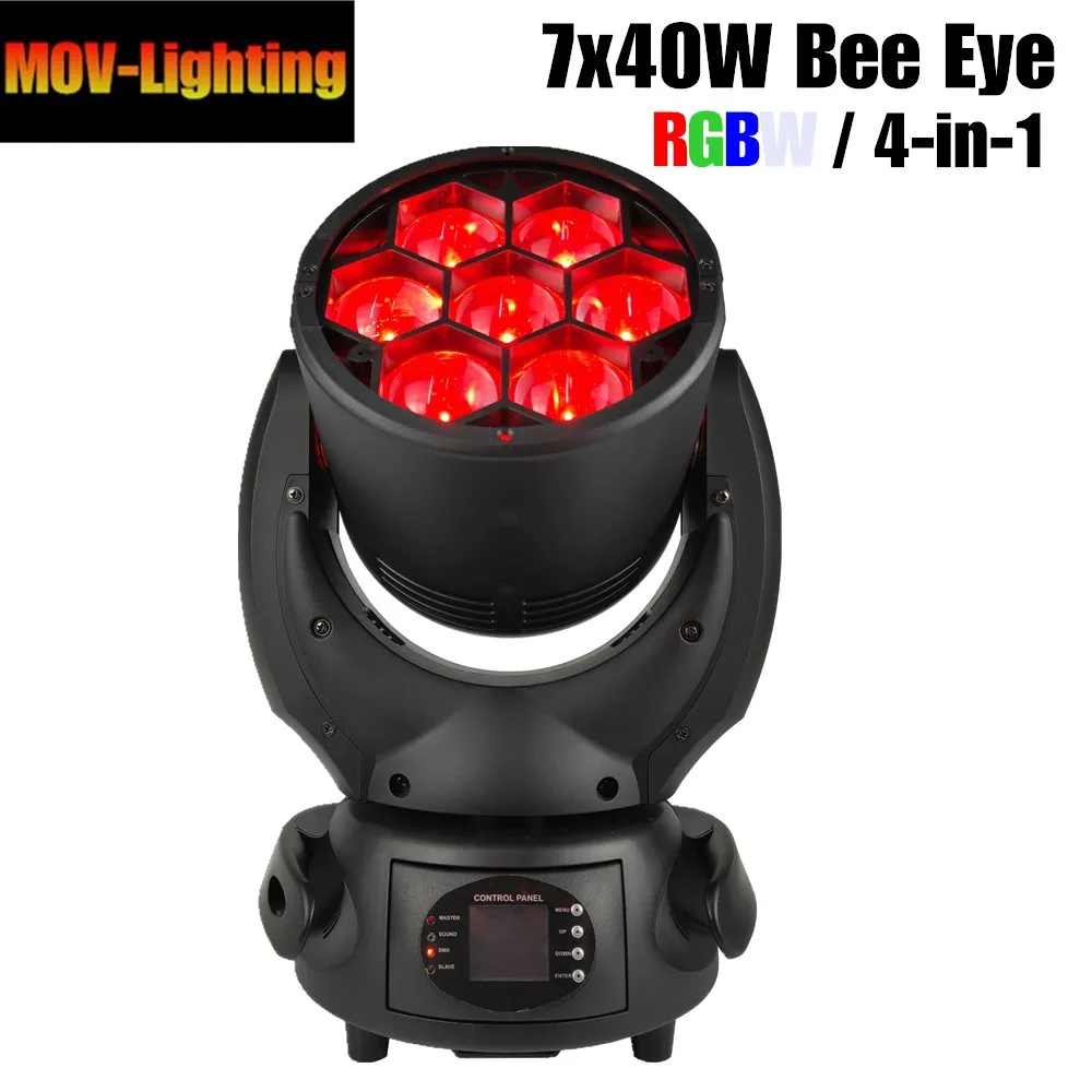 Светильник bee eye F 7x40 Вт 4 в 1 светодиодный светильник с движущейся головкой|Эффект