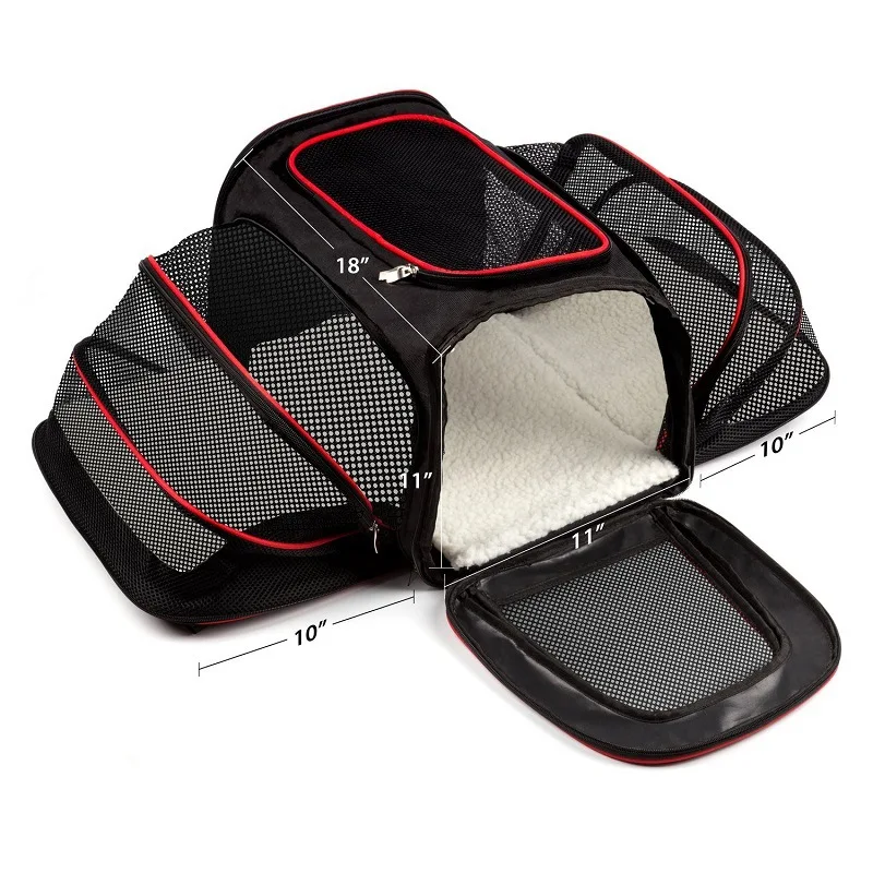 Expandable Cat Carrier Pet Carrier For Puppy Cats Soft Sided Crate Airline Approved Kennel Car Travel Bag Multifunction WLYANG Expandable Cat Carrier Pet Carrier For Puppy Cats Soft Sided Crate Airline Approved Kennel Car Travel Bag Multifunction WLYANG