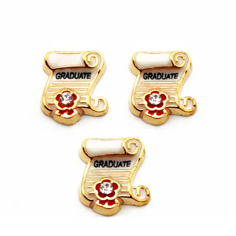 

Hot selling 10pcs/lot Crystal Graduate floating charms Alloy charms living glass memory lockets diy Accessory jewelry