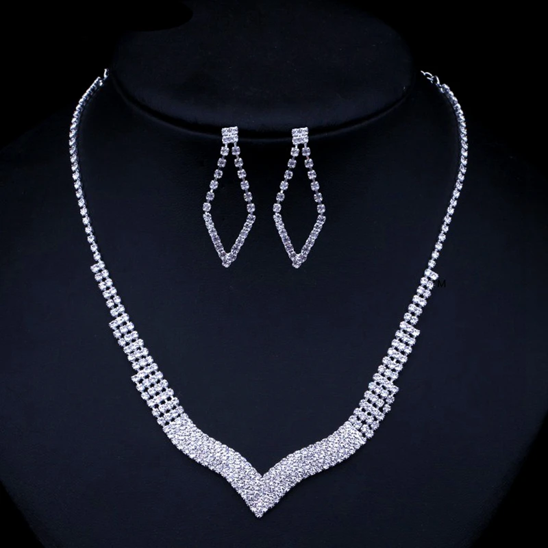 diamante wedding jewellery sets