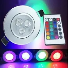 Беспроводной удаленного Управление 3 W 16 Цвета изменение LED RGB Magic пятно света лампы