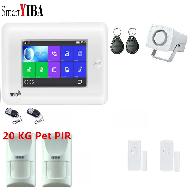 SmartYIBA wifi GSM сигнализация Система S безопасность домашний комплект беспроводная