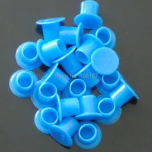 1000 шт 11,5 мм Внутренний большой пластиковый синий татуировка самостоящий чернила пигмент чашки/крышки поставки татуировки чернил чашки крышки поставка