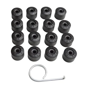

Dewtreetali For Volkswagen VW POLO Tiguan Passat Golf MK6 Jetta MK5 Bora Touran20pcs Car Wheel Bolt Caps Tyre Screws Cover