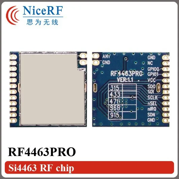 4 шт./лот Si4463 SPI интерфейс 100 МВт RF4463PRO низкая стоимость 433 мГц Радиотрансивер Модуль