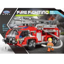 New XINGBAO 03028 City Toys Series The Airport Fire Truck Set Blocks Bricks Building Educational Toys Model Gift Funny Assembled lepin 16031 funny the hogwarts express set toys 724pcs movie series 4841 building blocks bricks educational child diy model gift