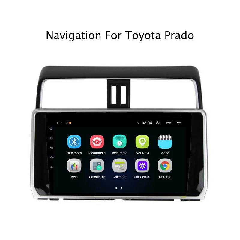 Sale 10.1" 2.5D IPS Android 8.1 Car DVD GPS Player For Toyota Prado 2018 Car Radio Stereo Head Unit with Navigation 2