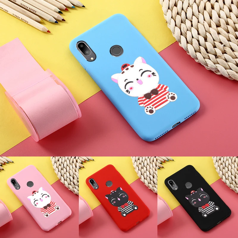 Чехол Lucky cat карамельного цвета из ТПУ для Huawei Y7 2019 чехол Y 7 Y7Prime Prime мягкий