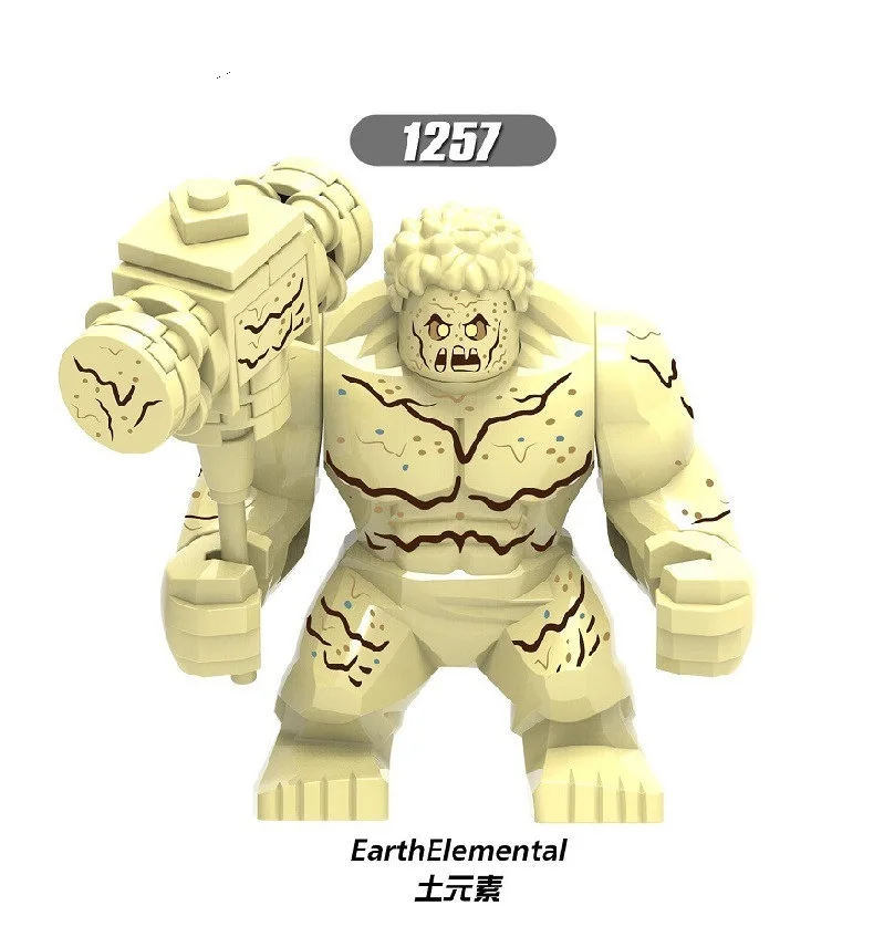 

10PCS XH1257 Building Blocks 7cm Model Bricks Water Element With Infinite Gauntlet EarthElemental Figures For Children Toys