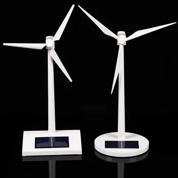 

Science Toy Desktop Solar Windmill Model Solar Powered Rotating Base Science Fair Project Teaching Toys for Children Gifts