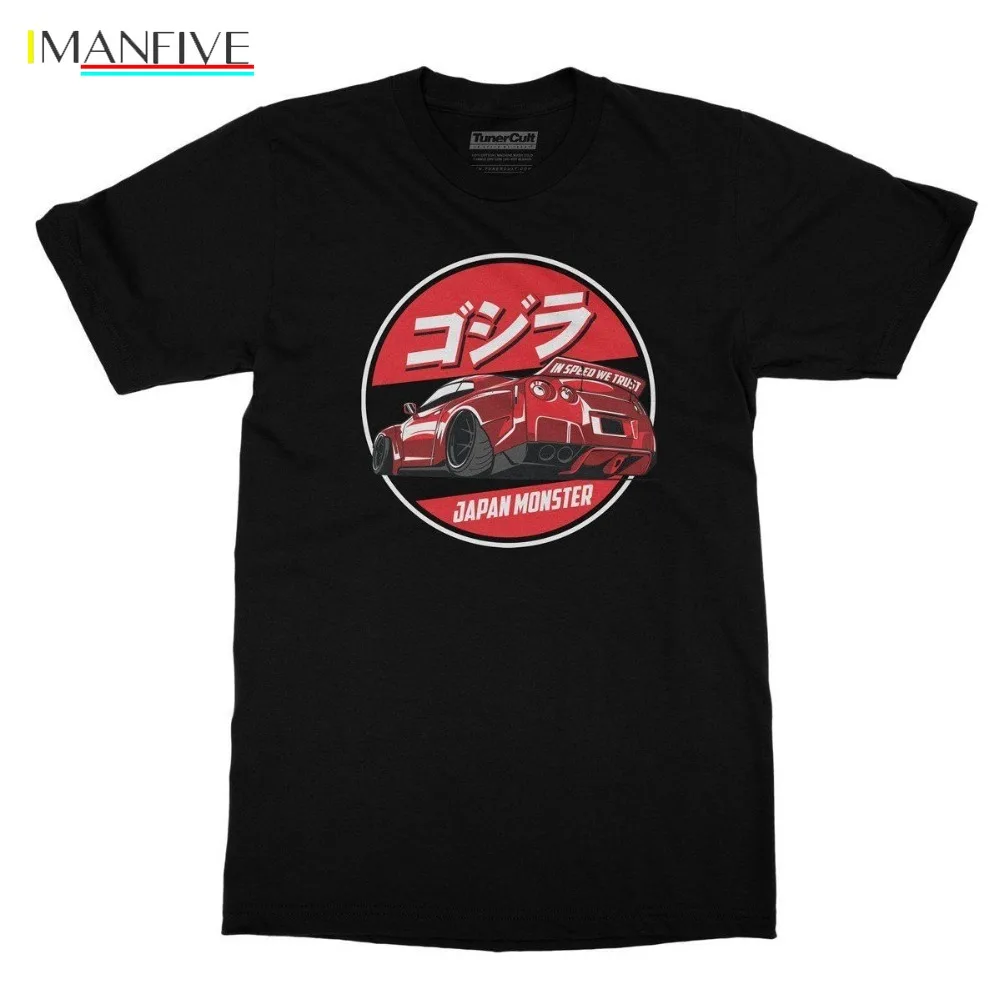 

2019 Hot Sale 100% cotton Japan Monster Skyline GTR R35 Rocket Bunny Liberty Walk JDM TShirt Tee shirt
