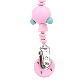 

Baby Pacifier Clip Chain Wooden Holder Chupetas Soother Pacifier Clip Leash Strap Nipple Holder For Infant Feeding