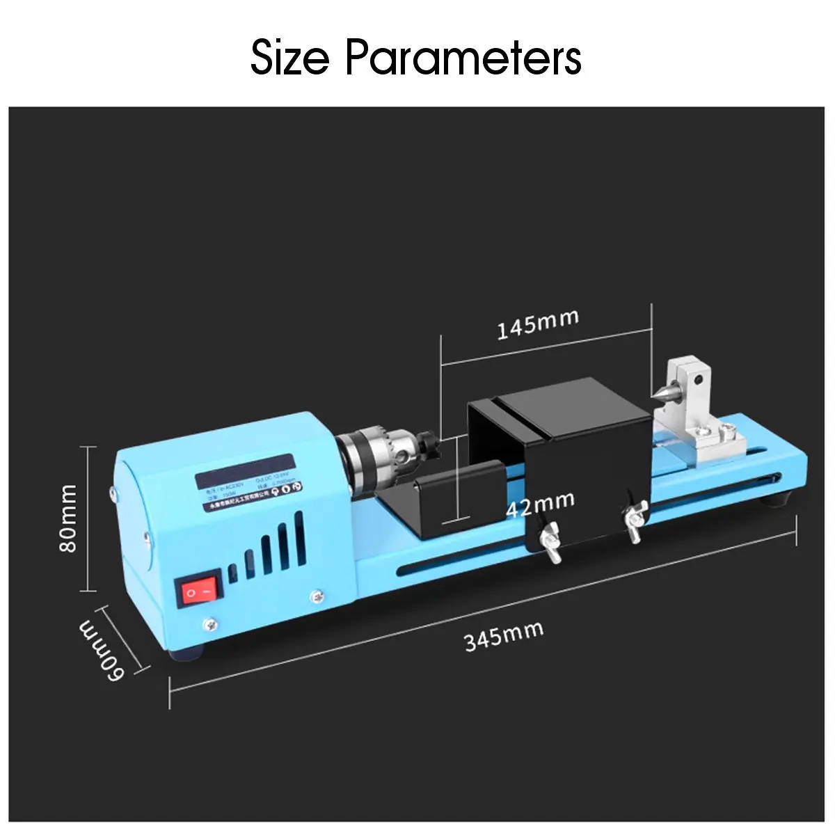 150W Mini Lathe Machine Tool DIY Woodworking Wood lathe Milling machine Grinding Polishing Beads Drill Rotary Tool