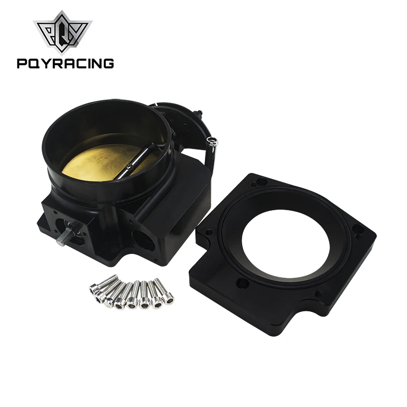 

PQY - 102mm Throttle Body +Manifold Adapter Plate for LS LS2 LS3 LS6 LS7 LSX BLACK PQY6938+TBS51