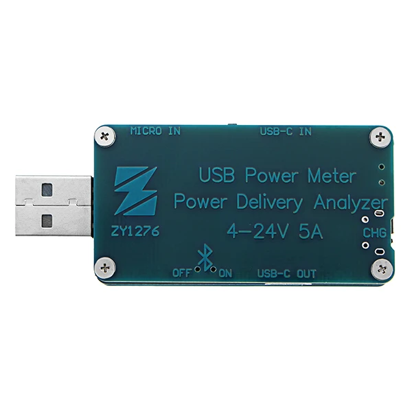 YZXstudio ZY1276 цветной измеритель QC3.0 PD Быстрая зарядка Дракон USB ток и напряжение Емкость Тестер