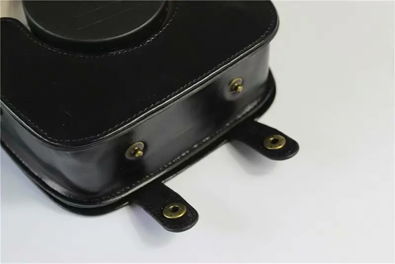 Черный/коричневый из искусственной кожи Чехол Набор для Fuji Fujifilm Instax SQ 20 sq20 Fuji SQ20 цифровая камера сумка с ремешком