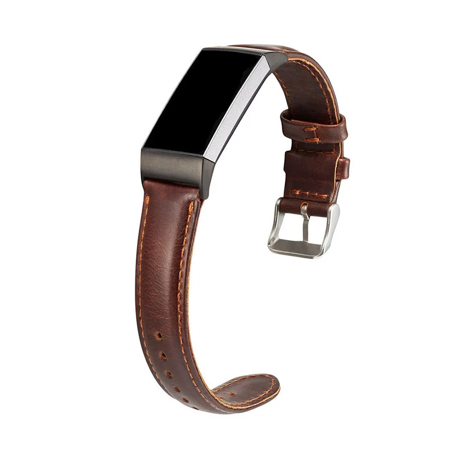 Кожаный ремешок для наручных часов для Fitbit Charge 3 Charge 2 сменный ремешок для наручных часов фитнес-браслет