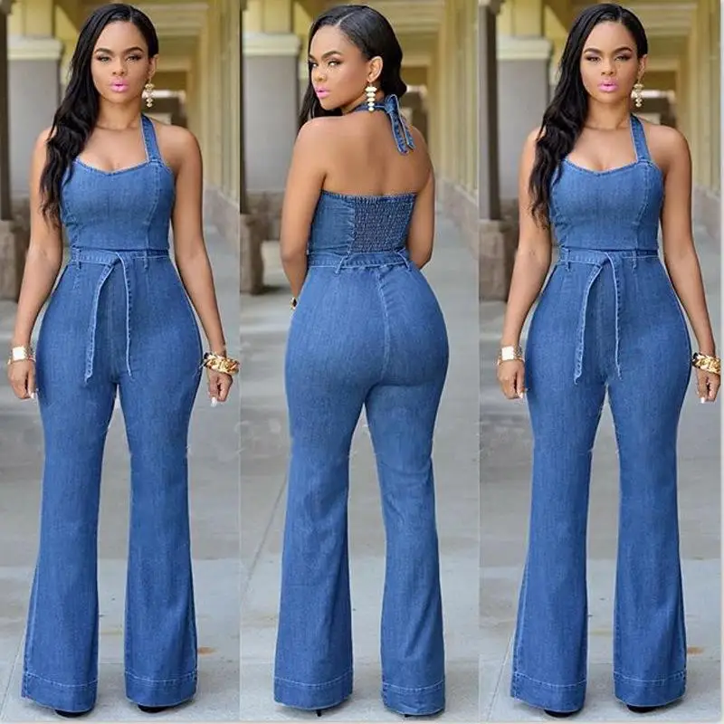 Buy 2018 Summer Woman Jeans Jumpsuit Sexy Slim Party