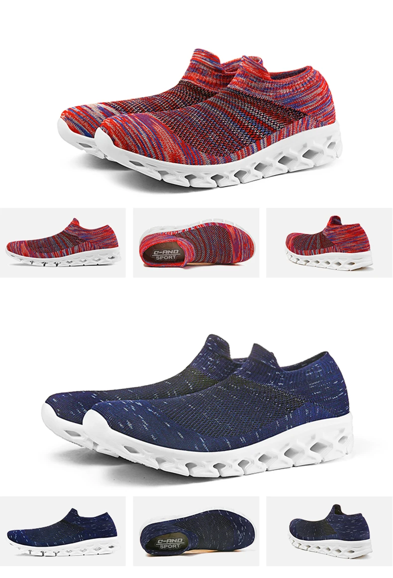 New Light Sneakers Breathable Mesh Socks Shoes Sports Men Women Couples Soft Stretch Non-slip Sneakers MD Flat Running Shoes (14)