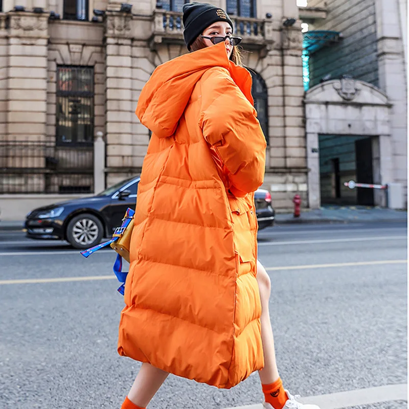 Goede Winterjas Vrouwen 2019 Nieuwe Winter Jas Vrouwen Lange Parka Capuchon Witte Eend Donsjack Dikke Warme Vrouwelijke Losse down Jas