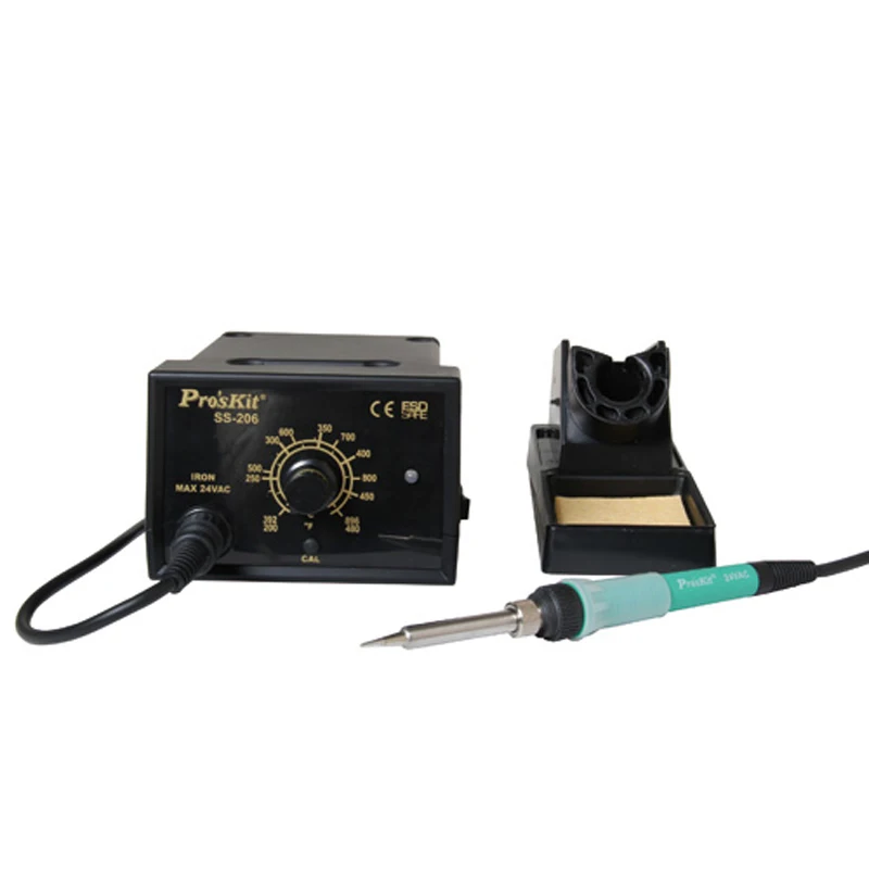 

SS-206H 60W 200-480C 110V/220V Soldering Station Adjustable Temperature Electric Iron Welding