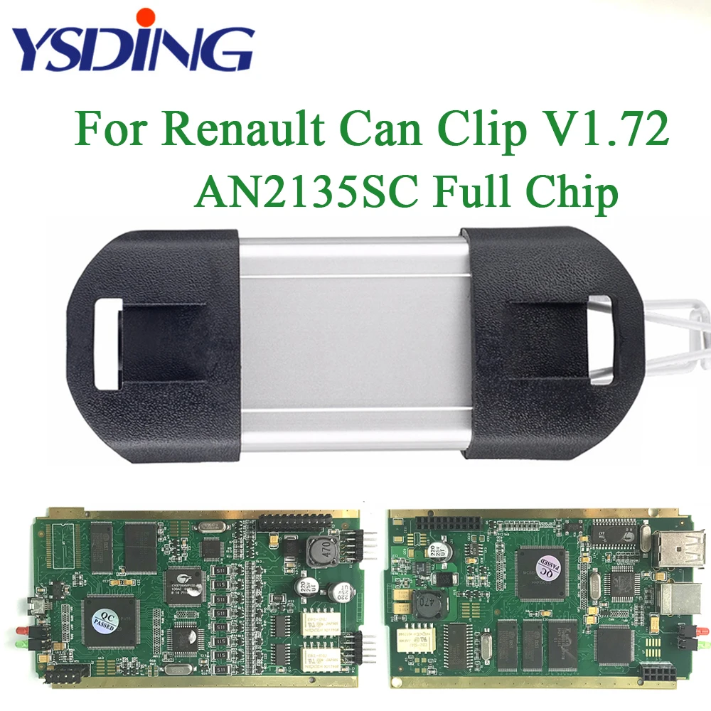 

V172 For Renault Can Clip CYPERSS AN2135SC Full Chip OBD2 OBDII Auto Diagnostic Tool Scanner Multi-Language Code Reader