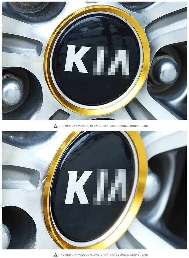 

Car Styling Wheels Circle Cover Stickers For Kia Cadenza Forte5 Optima 3 Soul EV 2 Spectra Stinger Sportage Stonic Accessories