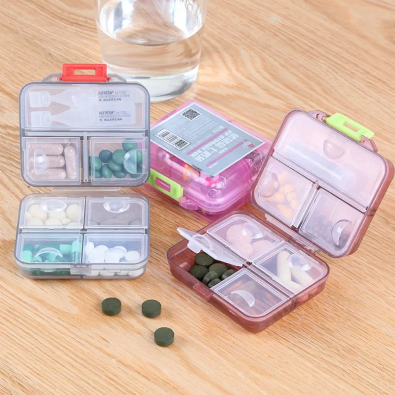 7 сетчатый мини-кейс для таблеток, Дорожный Чехол для лекарств, складной контейнер для таблеток, недельный чехол для таблеток