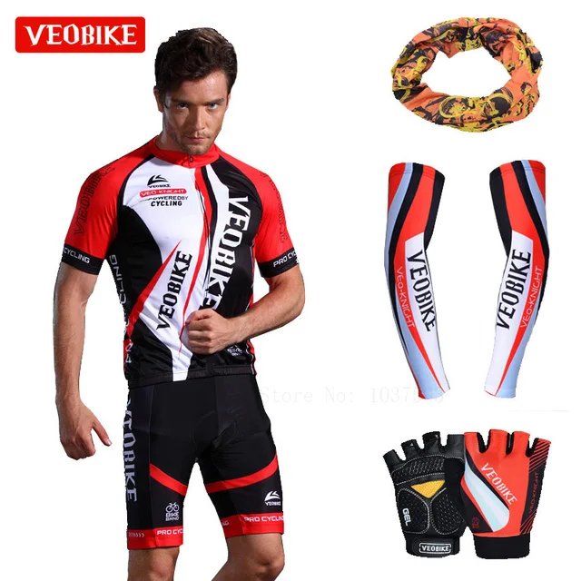 Juego de vestimenta profesional para ciclismo marca VEOBIKE 2017 Pro