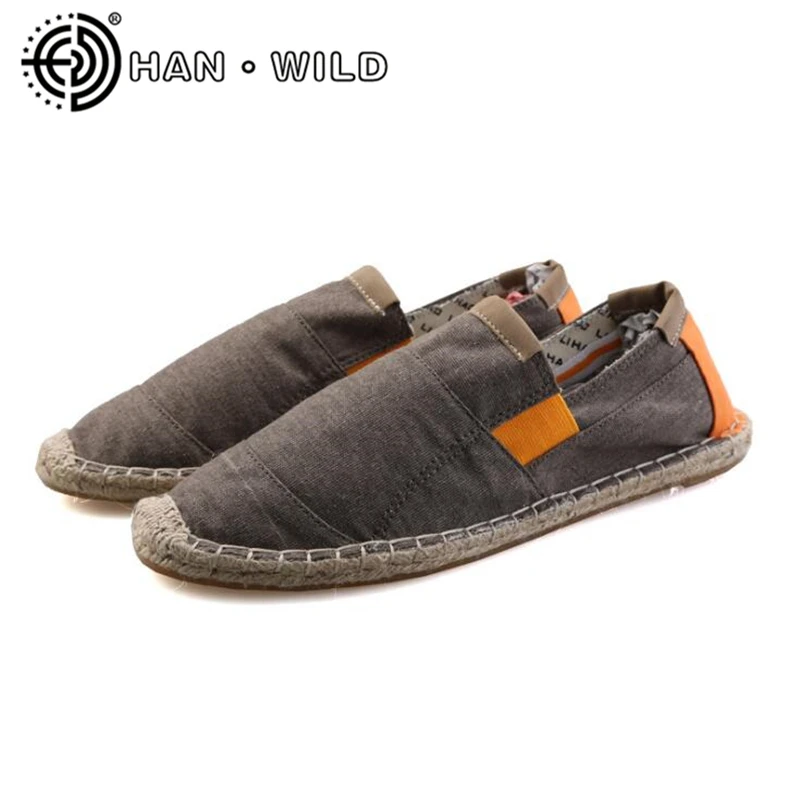 Mens Shoes Slip On Espadrilles Men 2018 Spring Autumn Canvas Hemp Rope Shoes Men Breathable Men's Footwear Zapatos Hombre