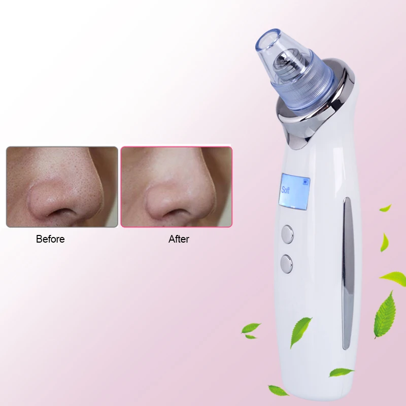 

2018 New Blackhead Remover Vacuum Comedo Suction Face Pore Cleaner Diamond Dermabrasion Facial Cleaning Beauty LCD Display
