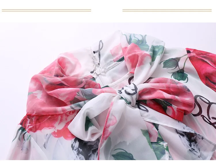 311 Maxi Dresses for Women High Quality Elegant Chiffon Party Dress 2018 Big Swing Slim A Line Vintage Floral Maxi Dress 7