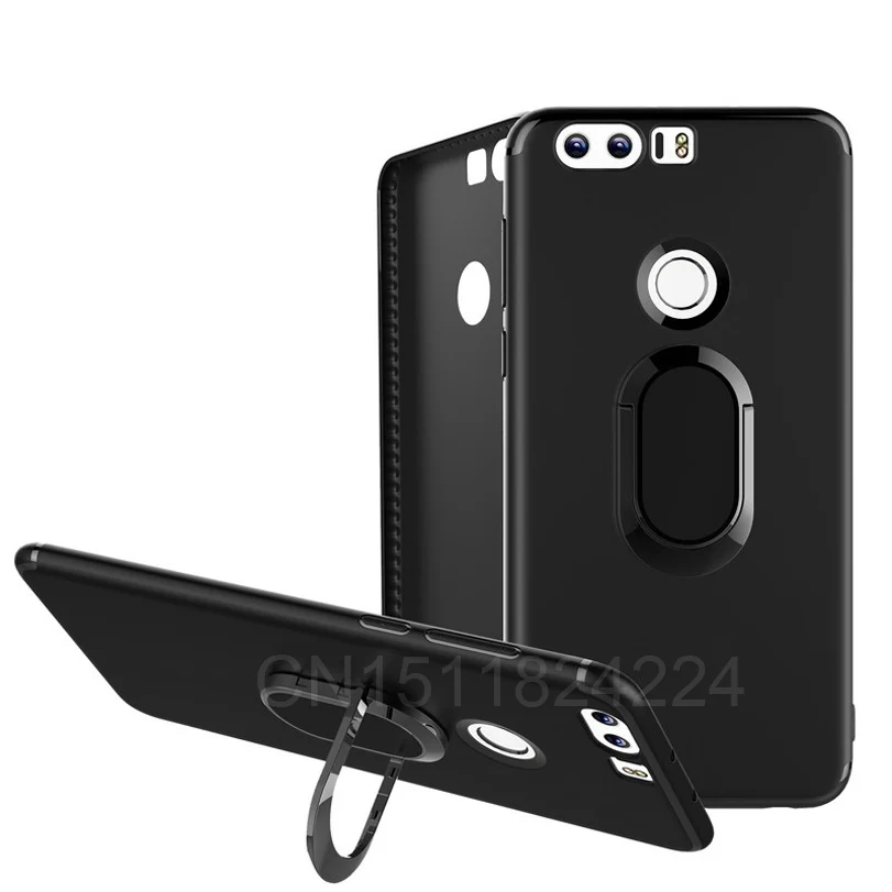 

PSmart For Huawei P Smart FIG-LX1 FIG-L21 FIG L21 LX1 Magnetic Magnet Soft TPU Ring Case For Huawei Enjoy 7S Cases 5.65" P Smart