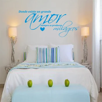 

Wall stickers Spanish quote Grand Amor vinyl wall decal poster wall art mural home decoration house decoration DW0662