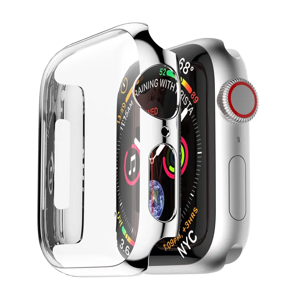 ПК покрытие часы Чехол Крышка Корпус оболочка для наручных часов Apple Watch Series 4 40/44 мм идеально подходит с точными прорезями дизайн Protectable