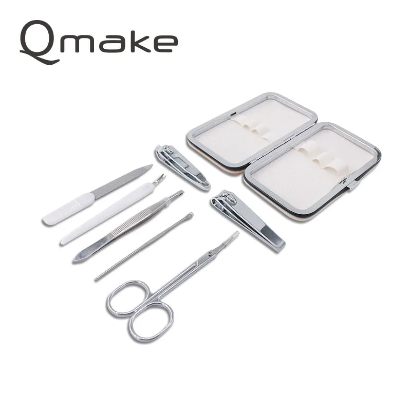 Manicure Tools Set of Nails steel Clipper Scissors Tweezer pedicure Travel kit Cartoon portable beauty Case for toe and finger 