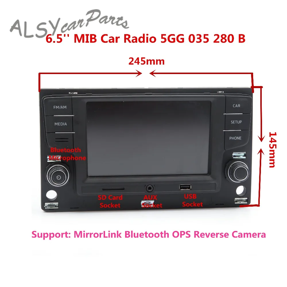 

YIMIAOMO 6.5 Inch MIB Car Radio Player 5GG 035 280 B For VW MQB Golf MK7 Passat B8 Bluetooth OPS Reverse Camera Image 5GG035280B