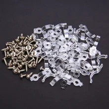 50 шт. крепления монтажный зажим кронштейны Srtip светильник разъем для Huawei Honor 8/10 мм 3528 5050 5630 Светодиодные ленты+ винт