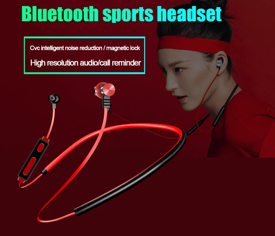 Icoque Wireless Bluetooth Earphone Metal Magnetic Hifi Stereo Headphones with Mic for Phone Xiaomi Sony iPhone In-ear earphones  (1)