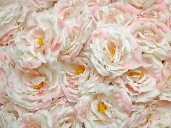 

Fake Artificial White Flowers Photography Backgrounds Vinyl cloth High quality Computer printed party backdrop