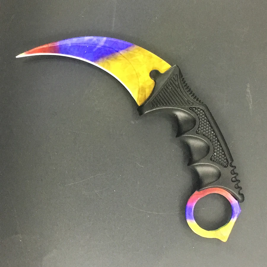 CS GO нож Karambit, тактический нож для выживания, нож из нержавеющей стали для кемпинга, охоты, игры Counter Strike, нож в подарок