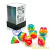 Bescon Fantasy Rainbow Glowing Polyhedral Dice 7pcs Set MIDNIGHT CANDY, Luminous RPG Dice Set Glow in Dark,Novelty DND Game Dice 2