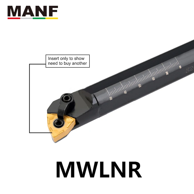 

MANF Lathe Tools 12mm S20R-MWLNR08 Internal Turning Tools Machining Clamping Turning Tool Holders CNC Lathe Cutter Toolhold