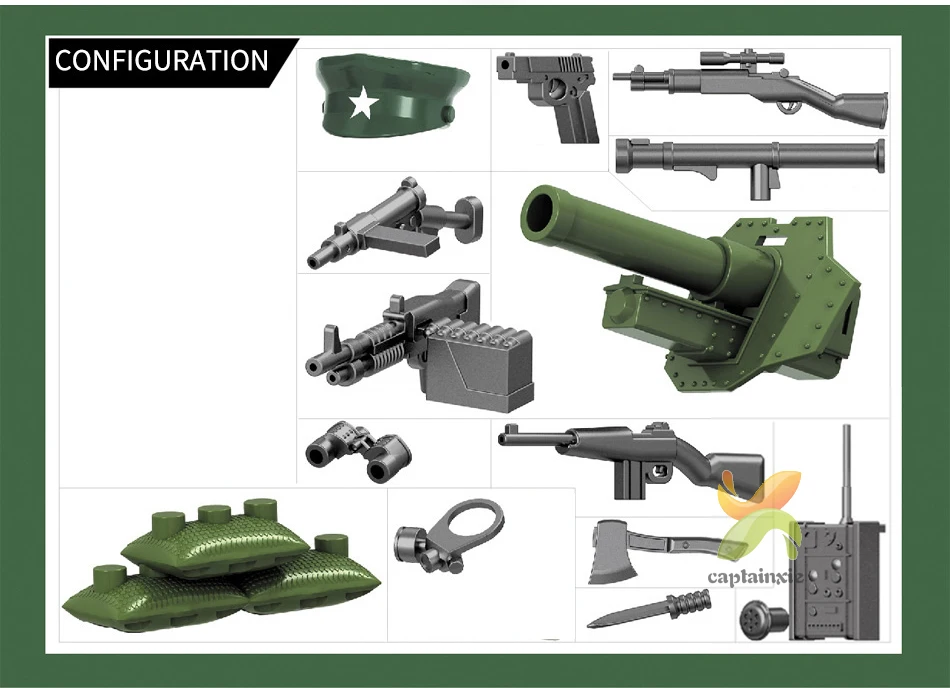 480pcs SWAT Military World War II Army Soldiers Special Forces Building Blocks Set Educational Bricks For Children