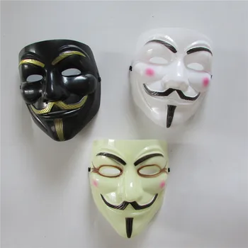 

Hot Selling Party Masks V for Vendetta Mask Anonymous Guy Fawkes Fancy Dress Adult Costume Accessory Party Cosplay Masks